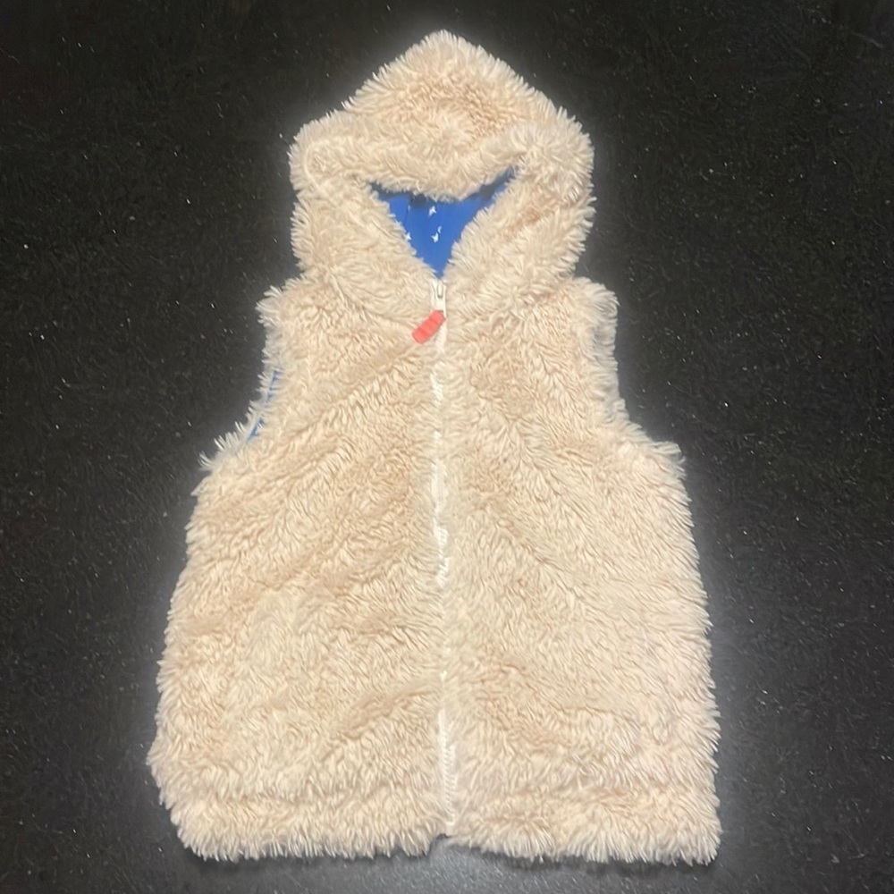 Mini Boden Faux Fur Vest